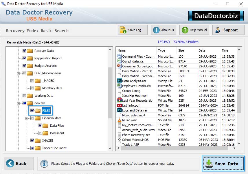 Data Recovery files